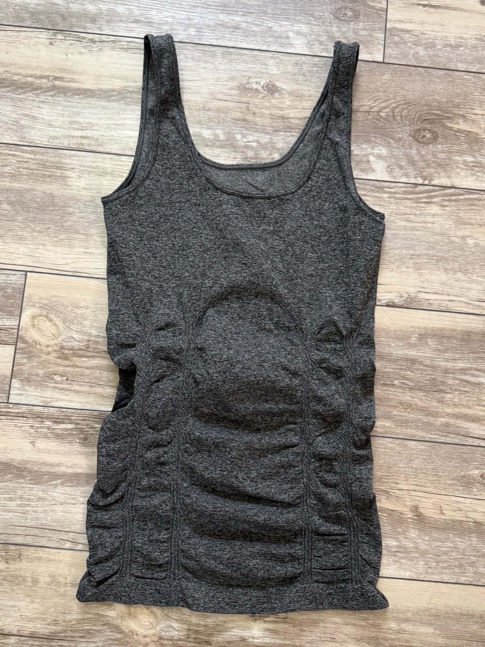 Kismet Women’s Ruched Tank Top Dark Grey